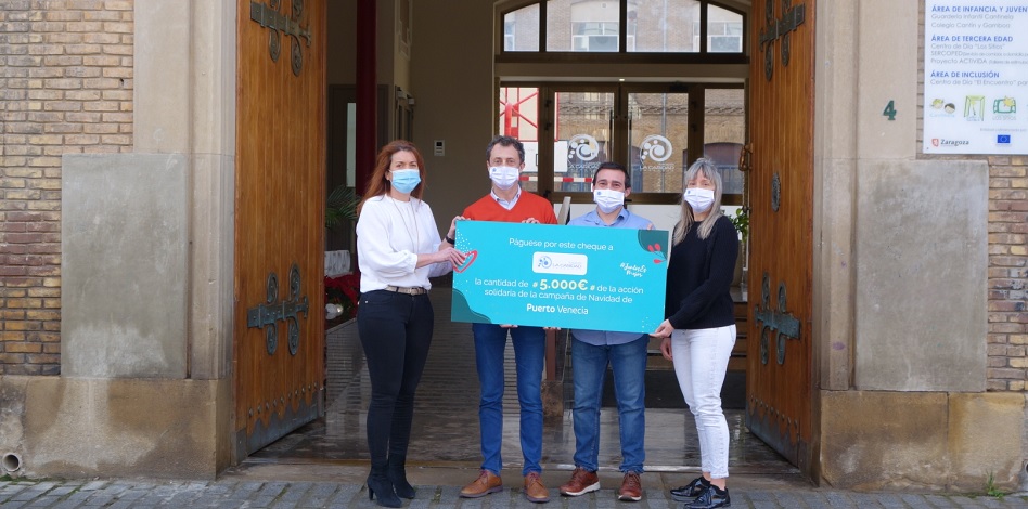 Puerto Venecia dona 5.000 euros a Fundación La Caridad