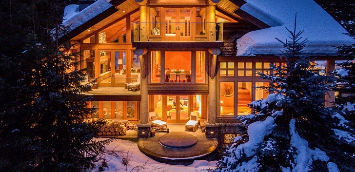 Casas en la nieve