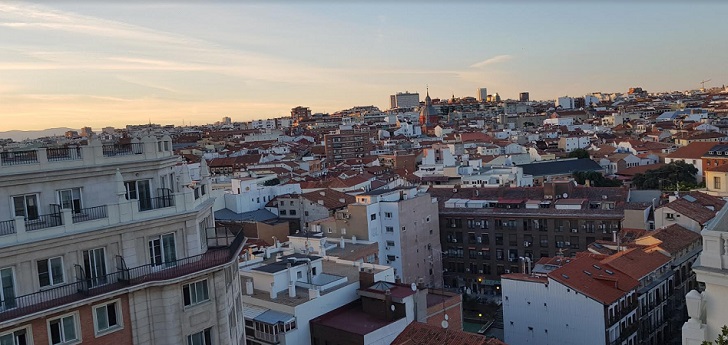 Panorámica de la ciudad de Madrid. Subida de tipos a la vista: el ‘real estate’ español, entre los más expuestos