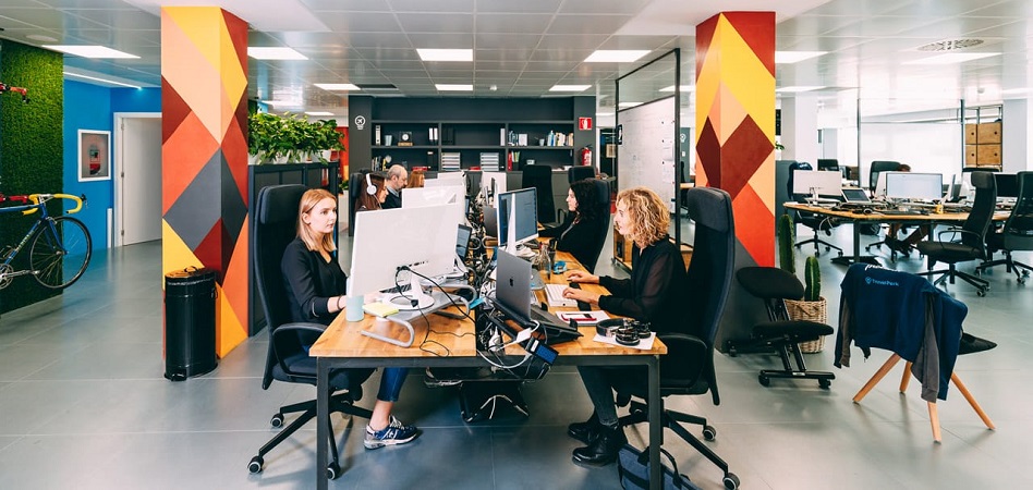 Oficinas centrales de TravelPerk en Barcelona La ‘start up’ catalana TravelPerk duplica su presencia en Barcelona con unas nuevas oficinas