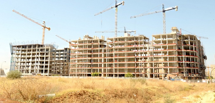 Edificio de viviendas en construcción