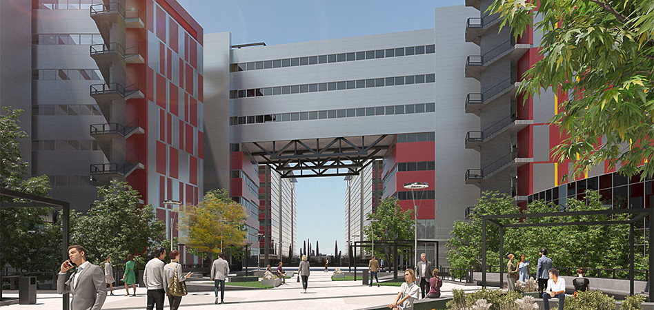 Silicius reforma Square Garden, su complejo de oficinas en Rivas Vaciamadrid
