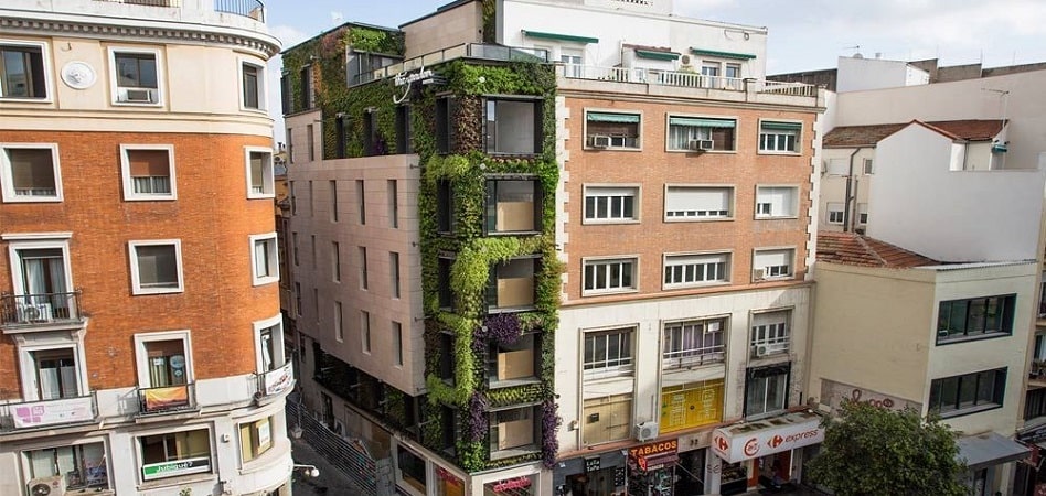 Un jardín vertical en plena ciudad