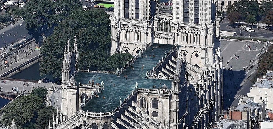 ¿Una piscina en Notre Dame?