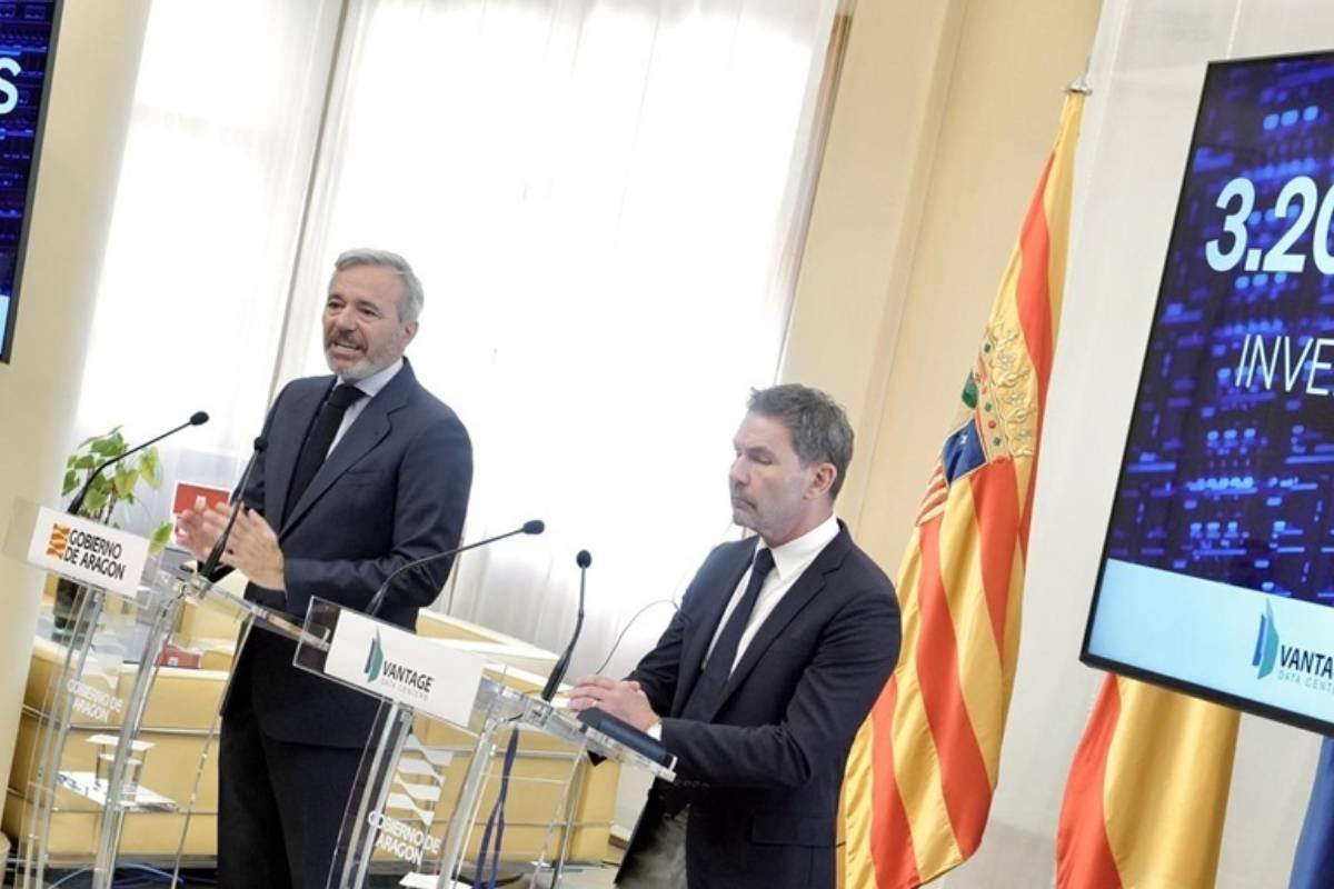 El grupo estadounidense Vantage invertirá 3.200 millones en un nuevo centro de datos en Aragón
