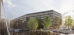 Los edificios invaden los canales de &Aacute;msterdam